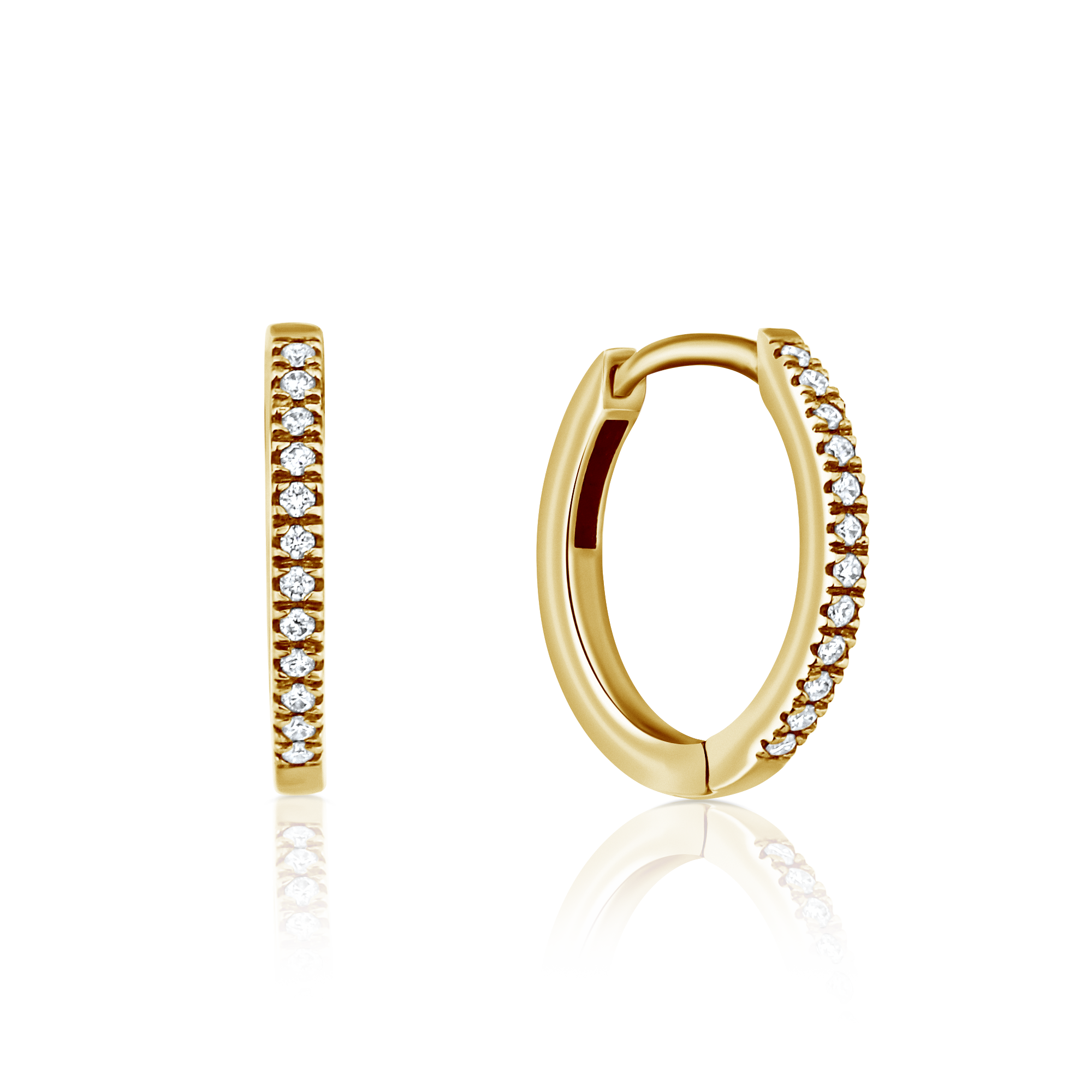 עגילי ג'יפסי יהלומים